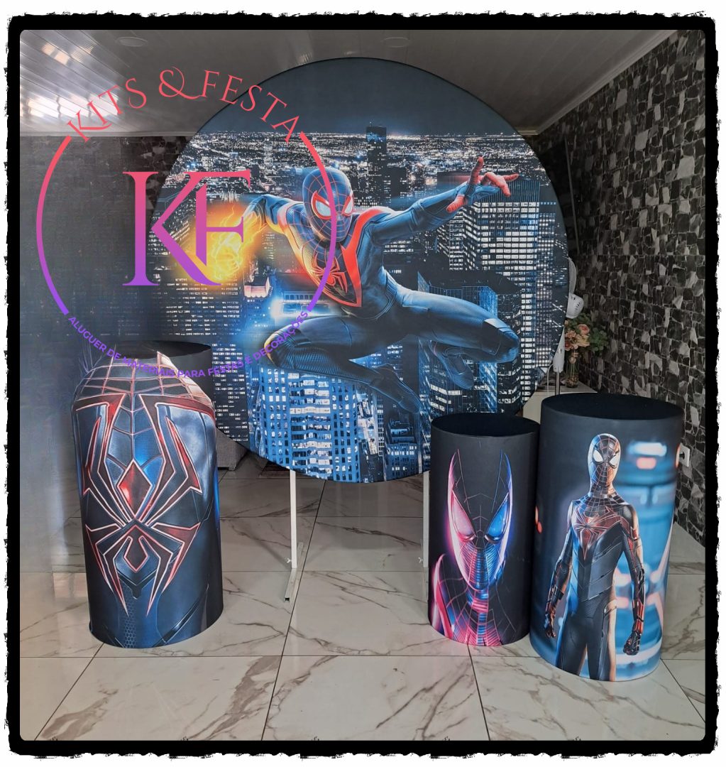 HOMEM ARANHA BLACK KIT SITE Kit Festa decoração Homem Aranha