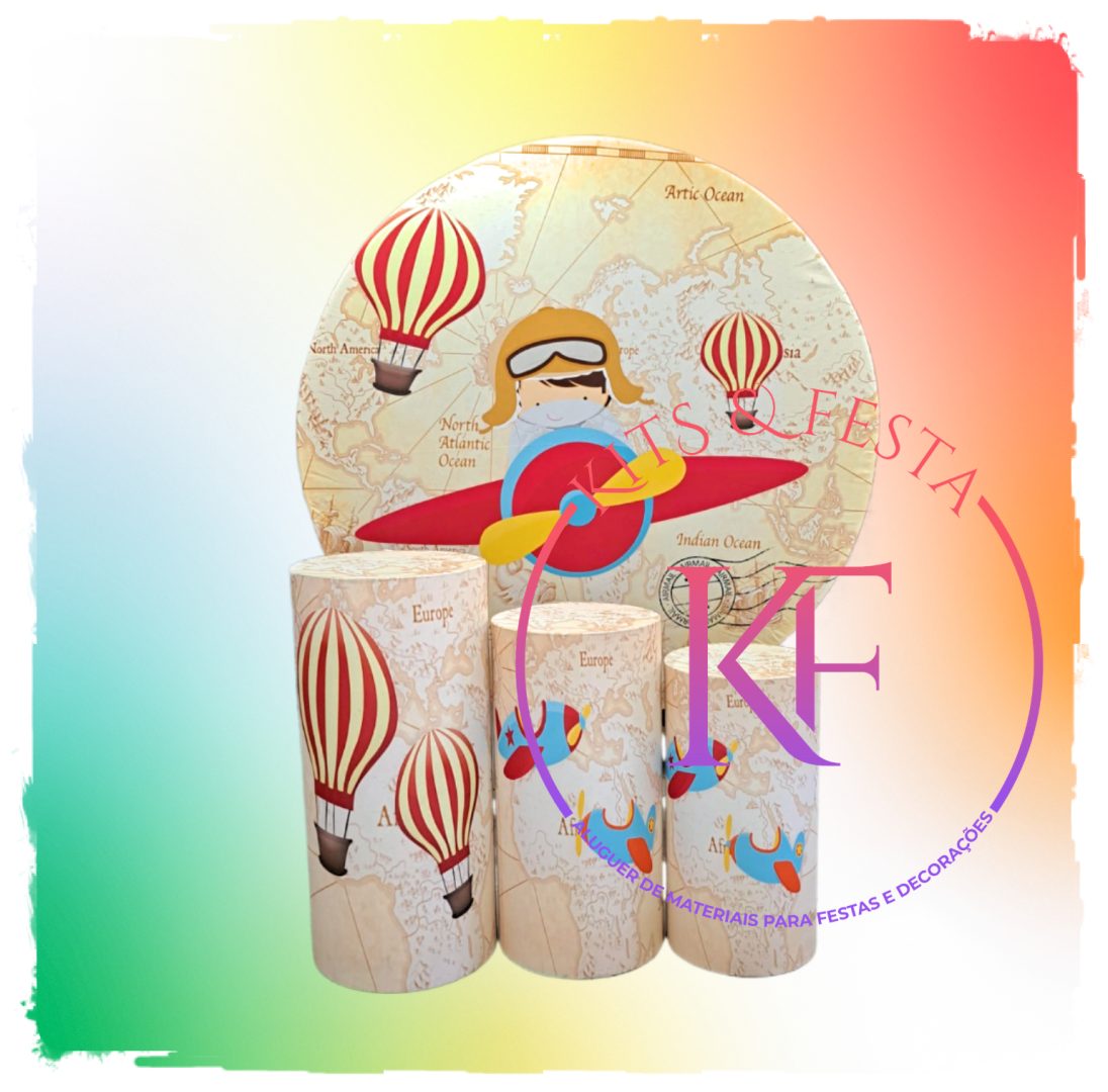 Aviador, menino, kit festa, decoração.