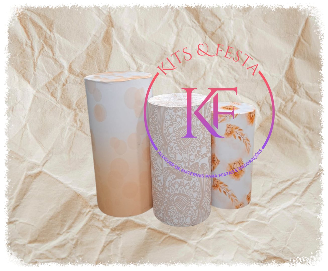 batizado anjo com detalhes em folhagem dourada