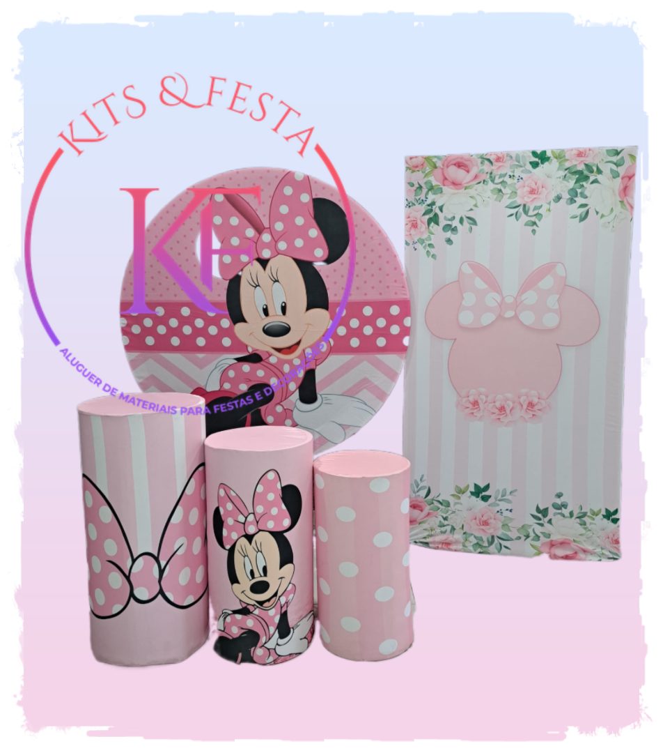 MINNIE rosa kit festa decoração aniversário
