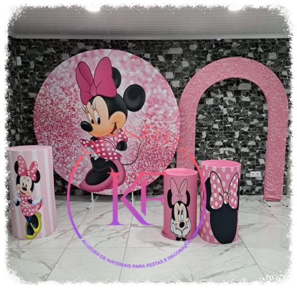 MINNIE rosa kit festa decoração aniversário
