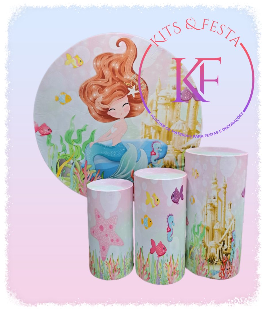 Kit Festa Sereia, decoração