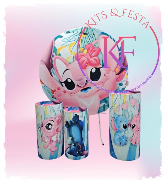 Stitch e Angel kit festa decoração aniversário