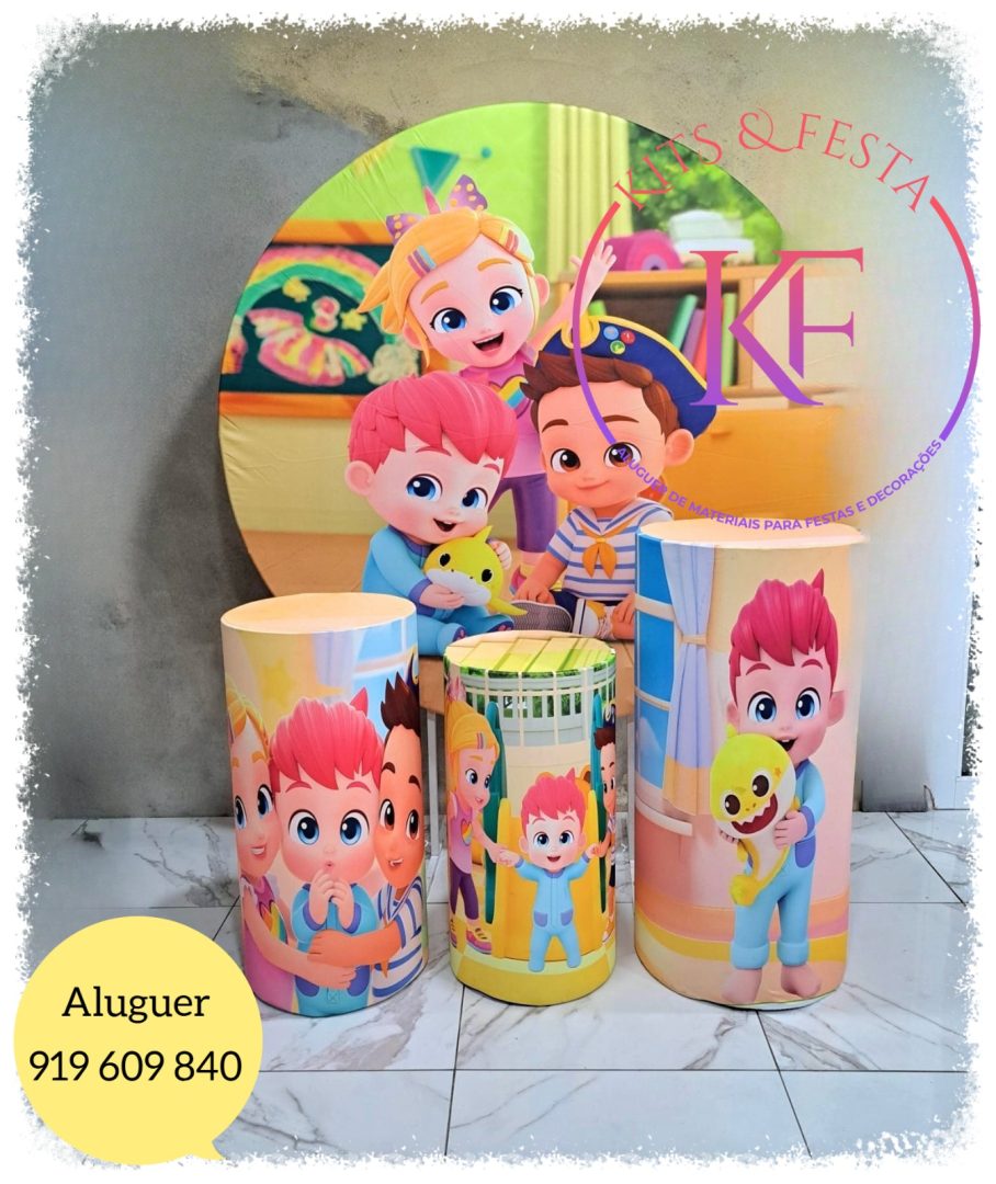 Baby Shark Família Kit Festa Decoração.