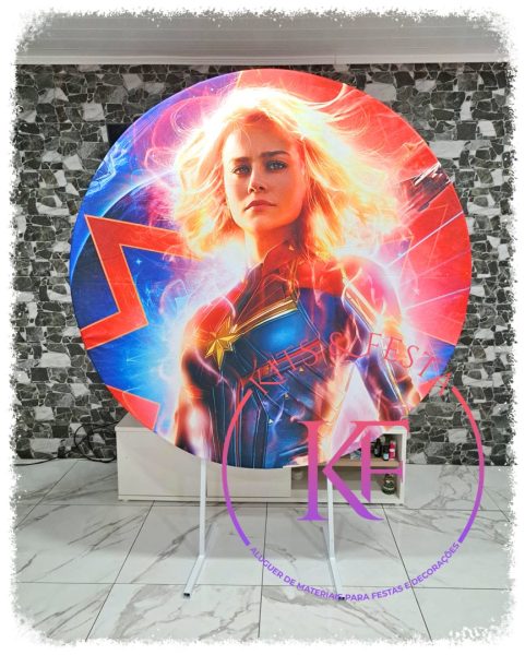 Capitã Marvel aniversário, decoração kit festa