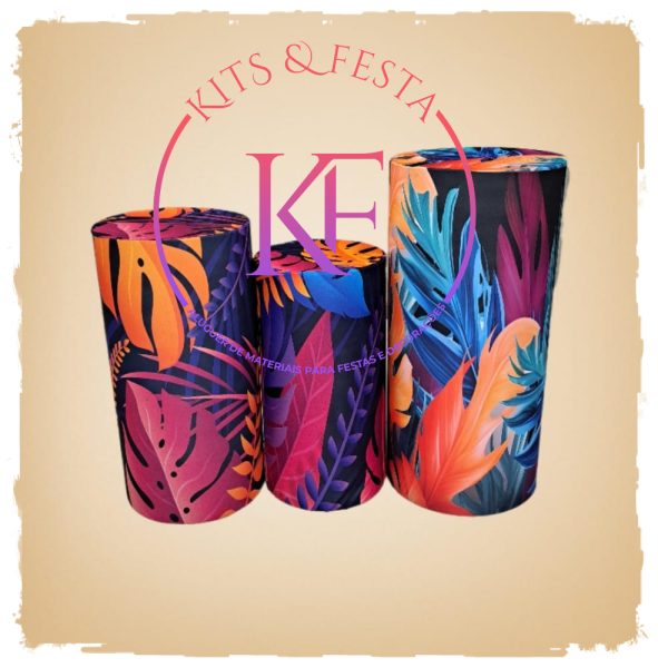 kit festa floral tropical, decoração, aniversário