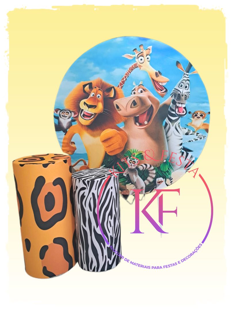 Madagascar kit festa decoração aniversário
