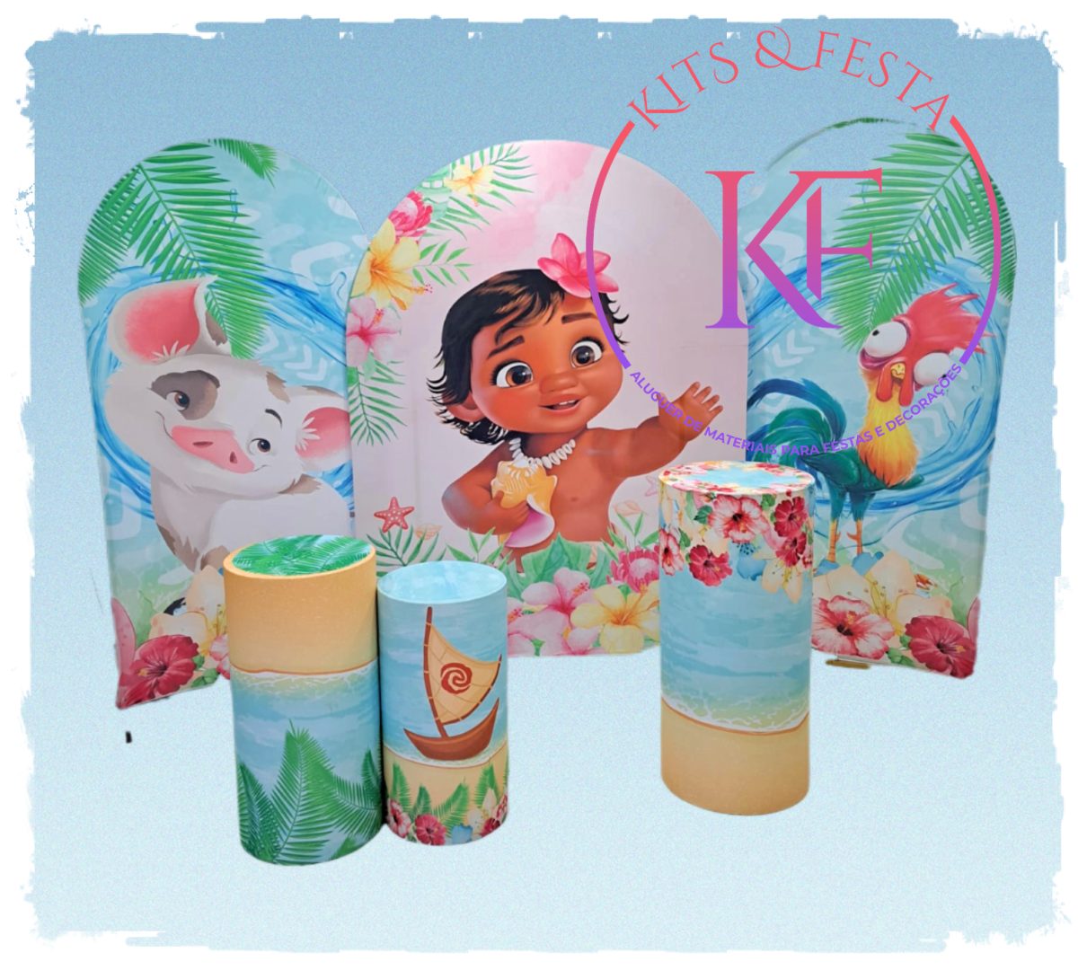 Moana Bebe, kit festa, aniversário, decoração