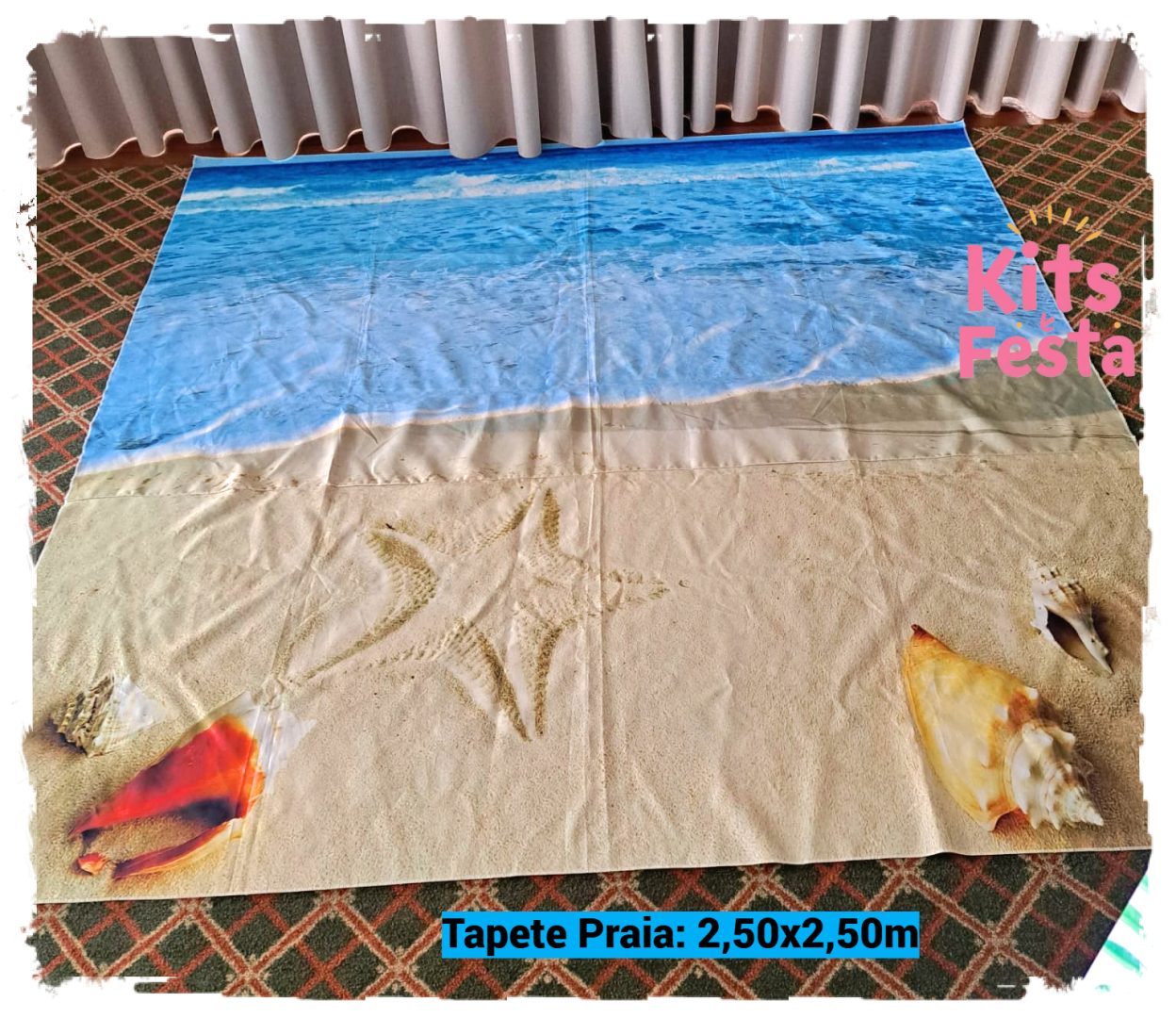 tapete praia, decoração de festa, kit, ilha de sao miguel
