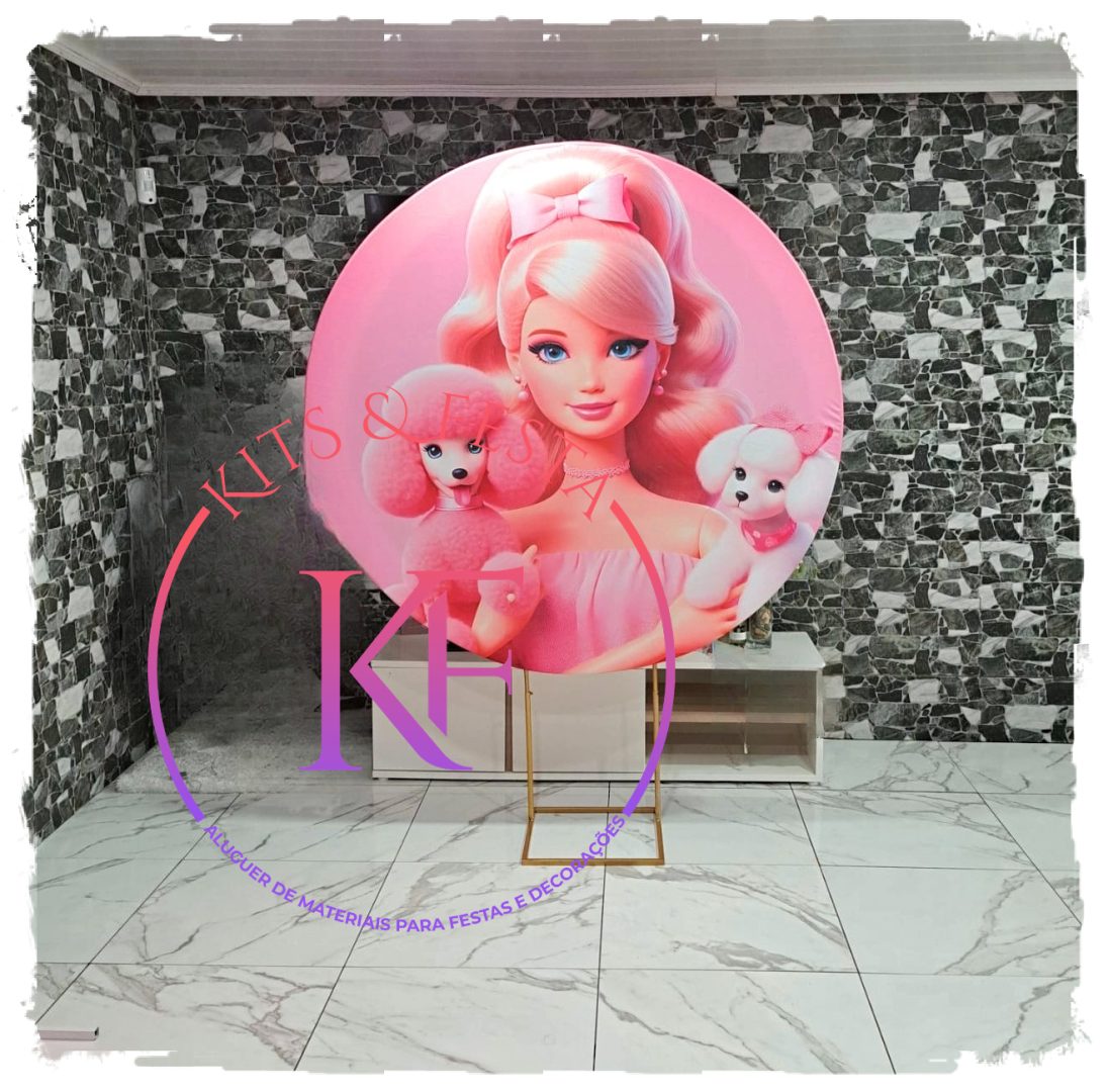 KIt festa barbie pet, decoração, aniversário, ilha de sao miguel, açores