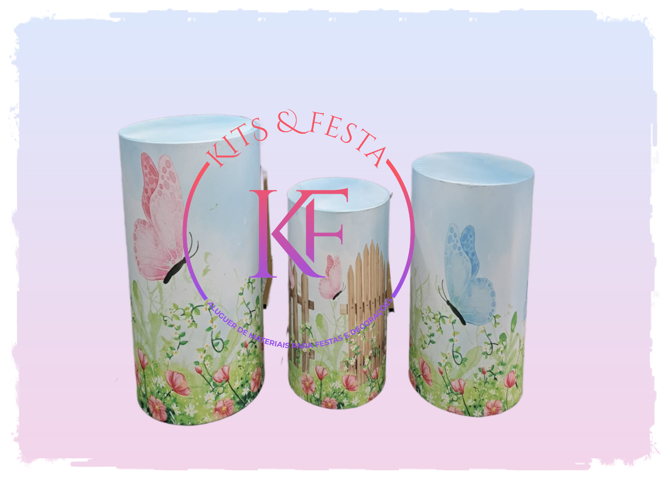 Borboletas rosa, kitfesta, ilha de são miguel, açores, decoração, aniversario