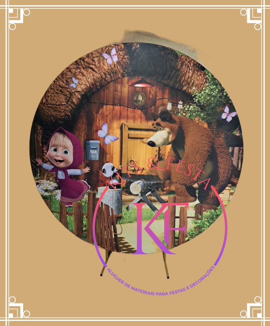Masha e o urso, kit festa, decoração, ilha de são miguel. Aniversário