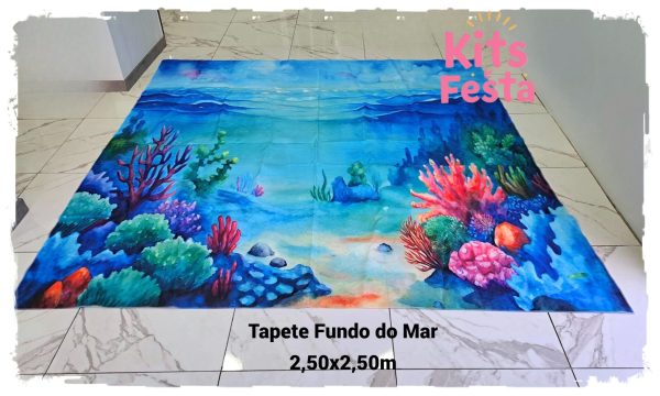tapete fundo do mar, decoração de festa, kit, ilha de sao miguel