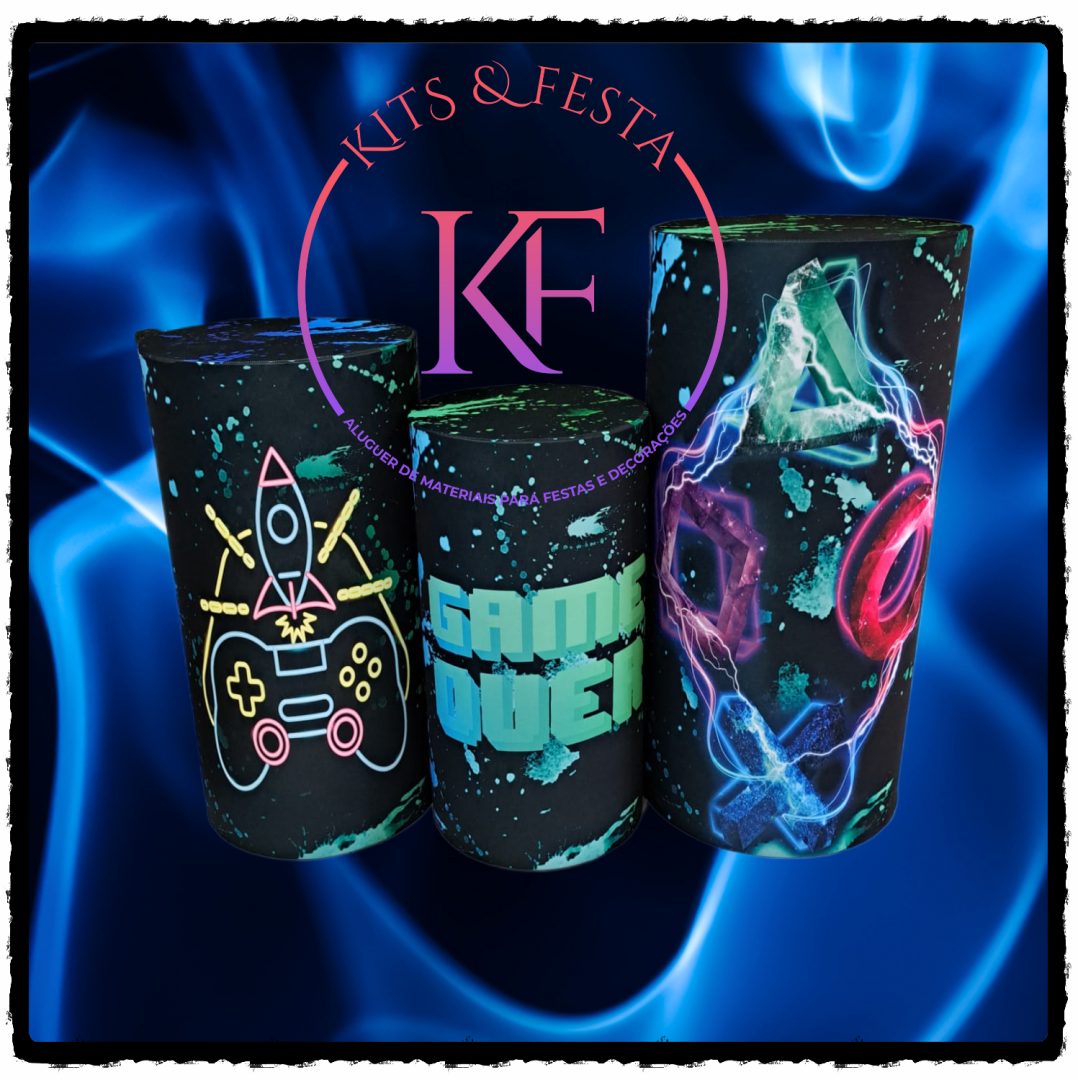 Game Over, Kits Festa, aluguer, decoração, aniversário, ilha de são miguel, açores