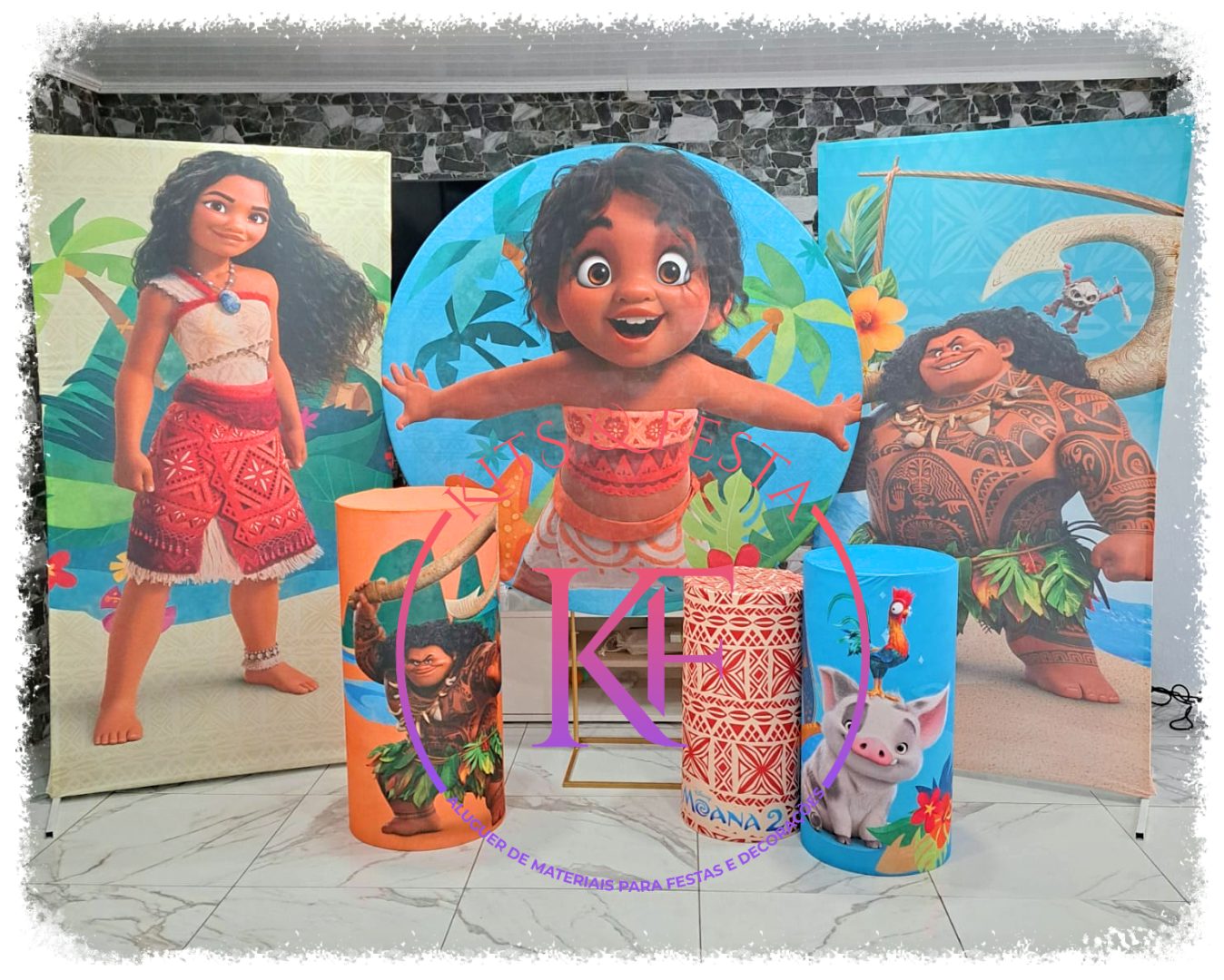 Moana 2, Kits Festa, aluguer, decoração, aniversário, ilha de são miguel, açores