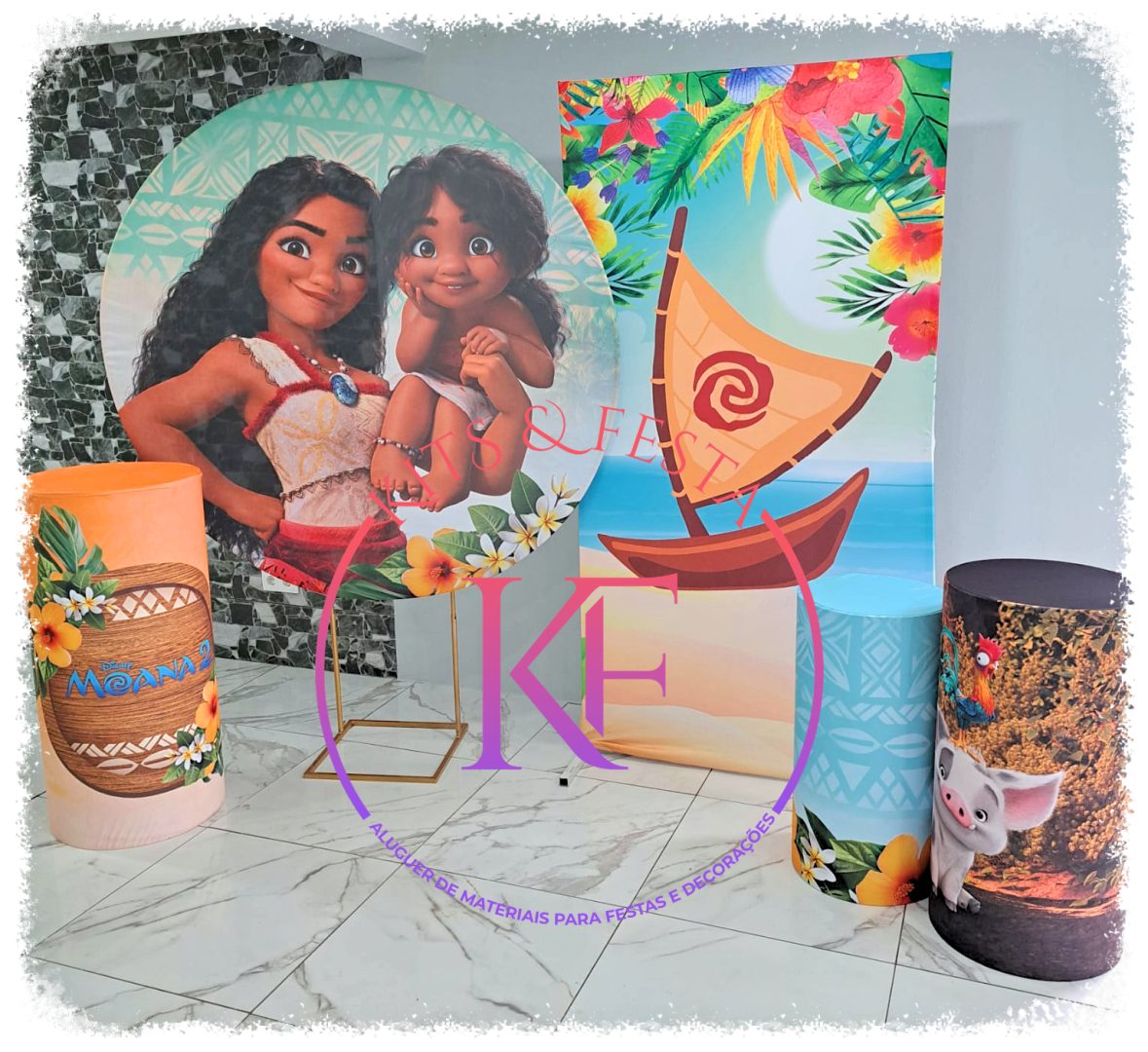 Moana 2, Kits Festa, aluguer, decoração, aniversário, ilha de são miguel, açores