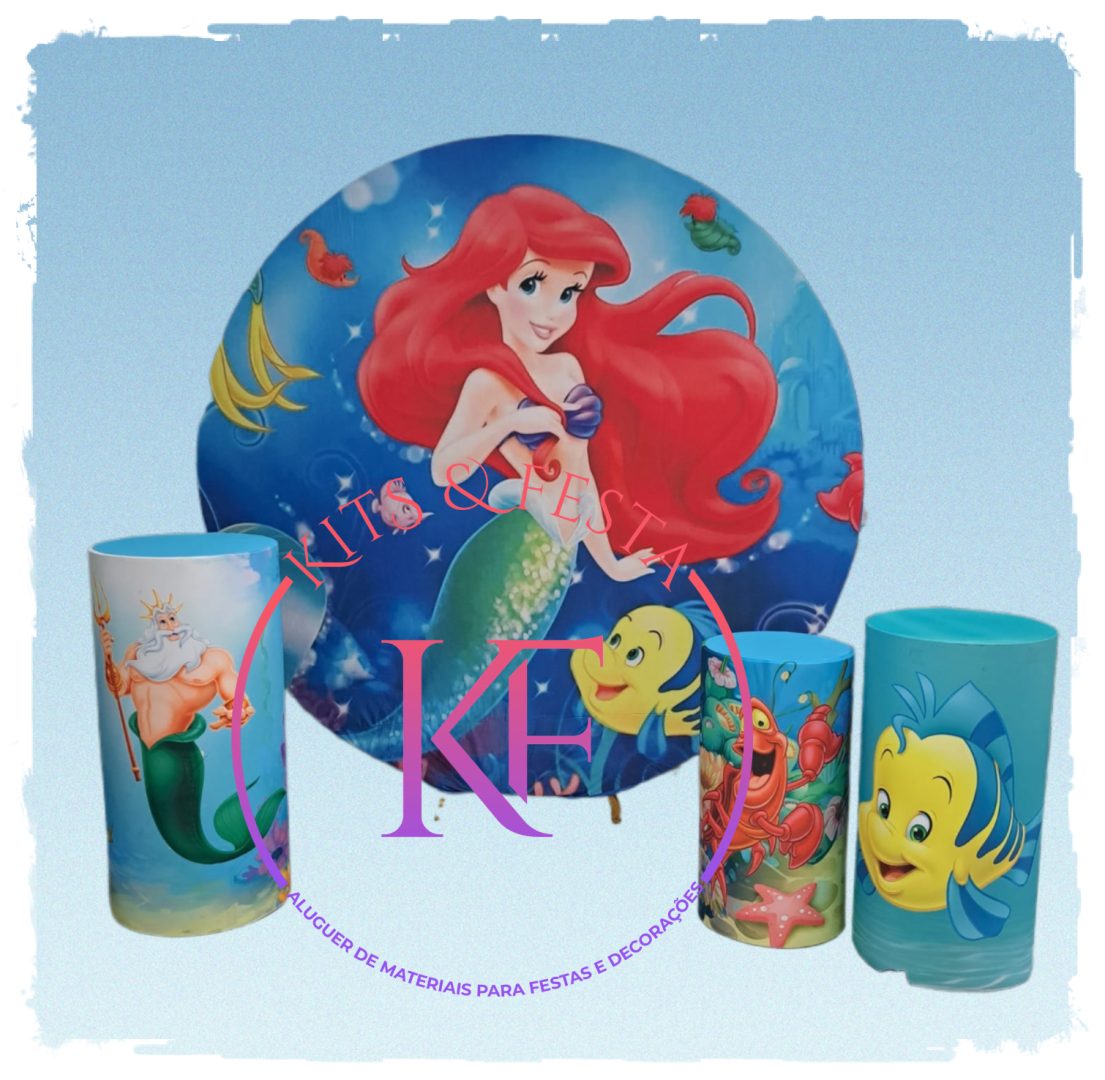 Pequena Sereia, Kits Festa, aluguer, decoração, aniversário, ilha de são miguel, açores