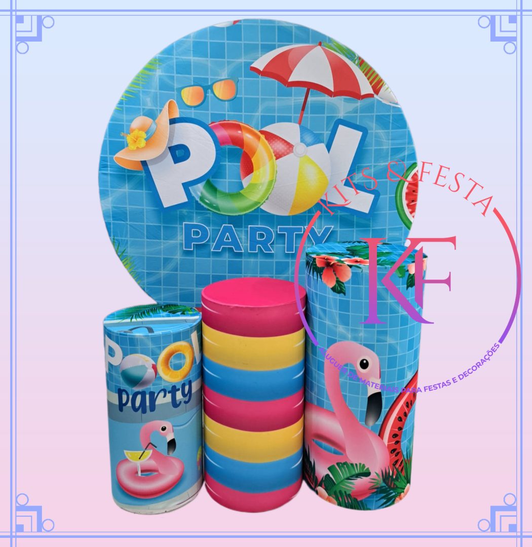 Piscina, Pool Party, Kits Festa, aluguer, decoração, aniversário, ilha de são miguel, açores