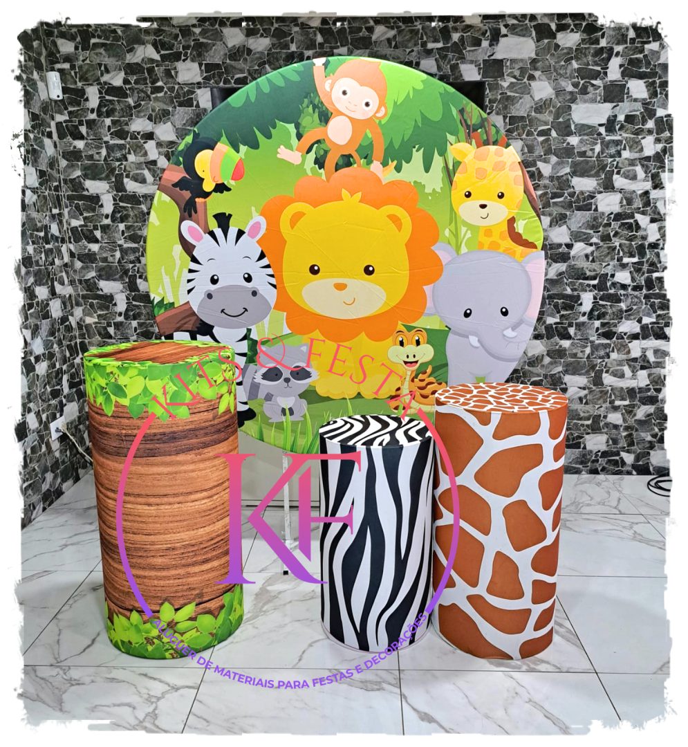 Safari bichinhos bebe, Kits Festa, aluguer, decoração, aniversário, ilha de são miguel, açores