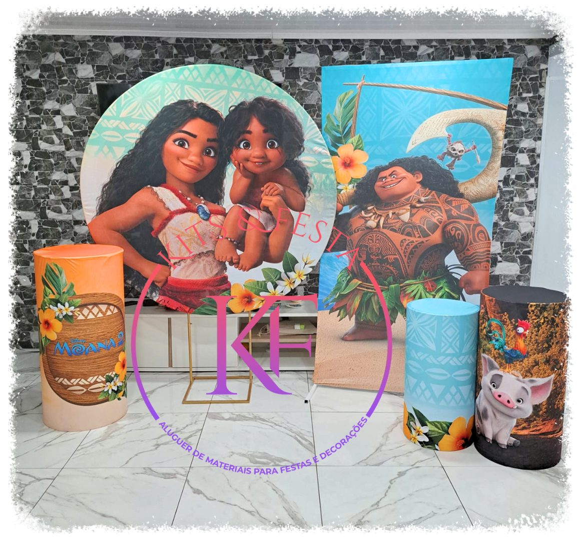 Moana 2, Kits Festa, aluguer, decoração, aniversário, ilha de são miguel, açores