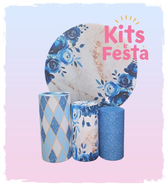 floral azul, kit festa, decoração. Ilha de são Miguel, açores.