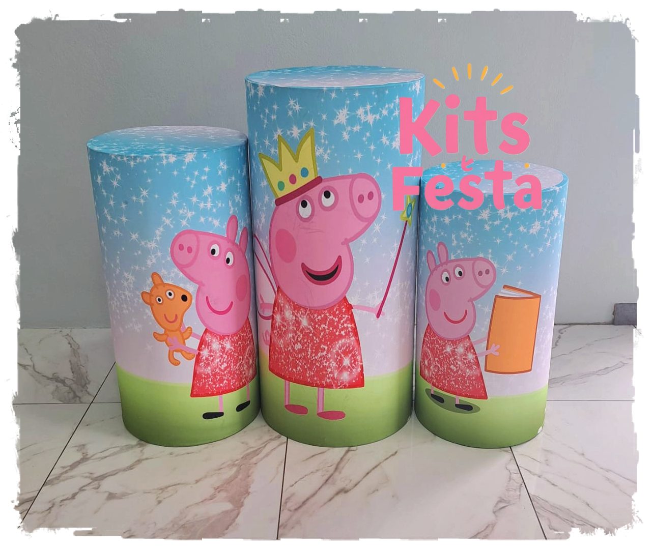 peppa, kit festa, decoração. Ilha de são Miguel, açores.