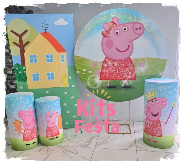 peppa, kit festa, decoração. Ilha de são Miguel, açores.