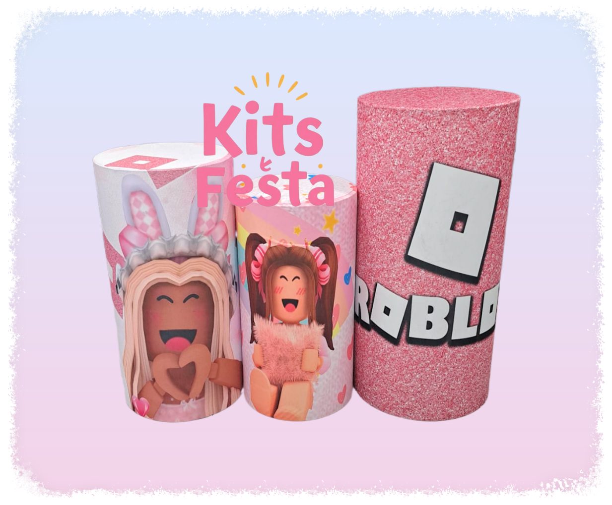 Roblox Rosa, kit festa, decoração. Ilha de são Miguel, açores.