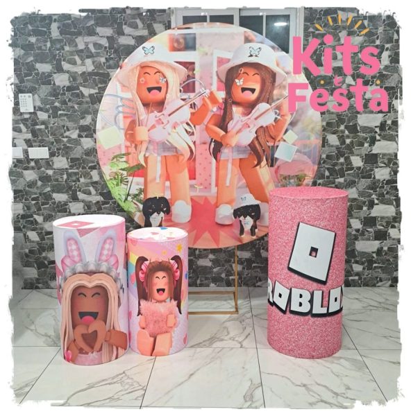 Roblox Rosa, kit festa, decoração. Ilha de são Miguel, açores.