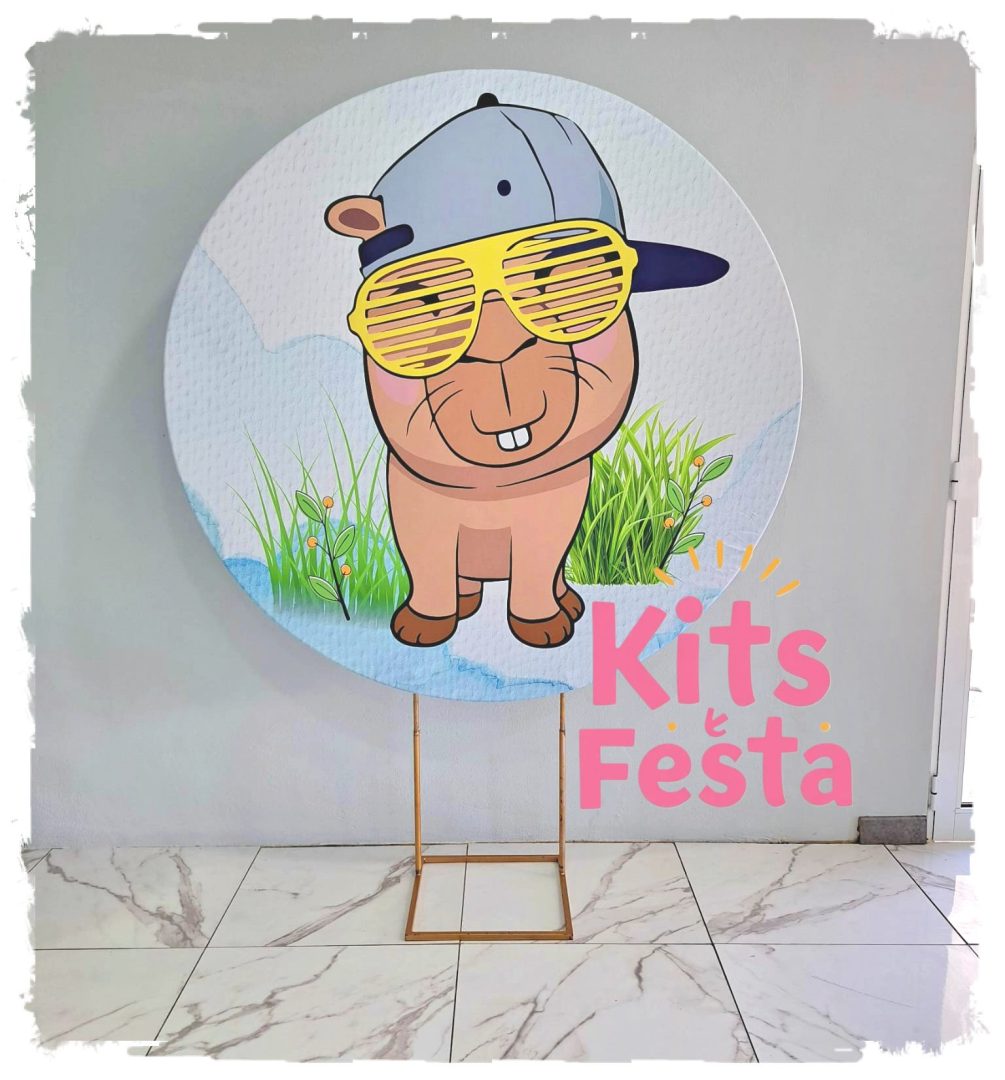 CAPIVARA MENINO PAINEL kit festa, decoração. Ilha de são Miguel, açores.
