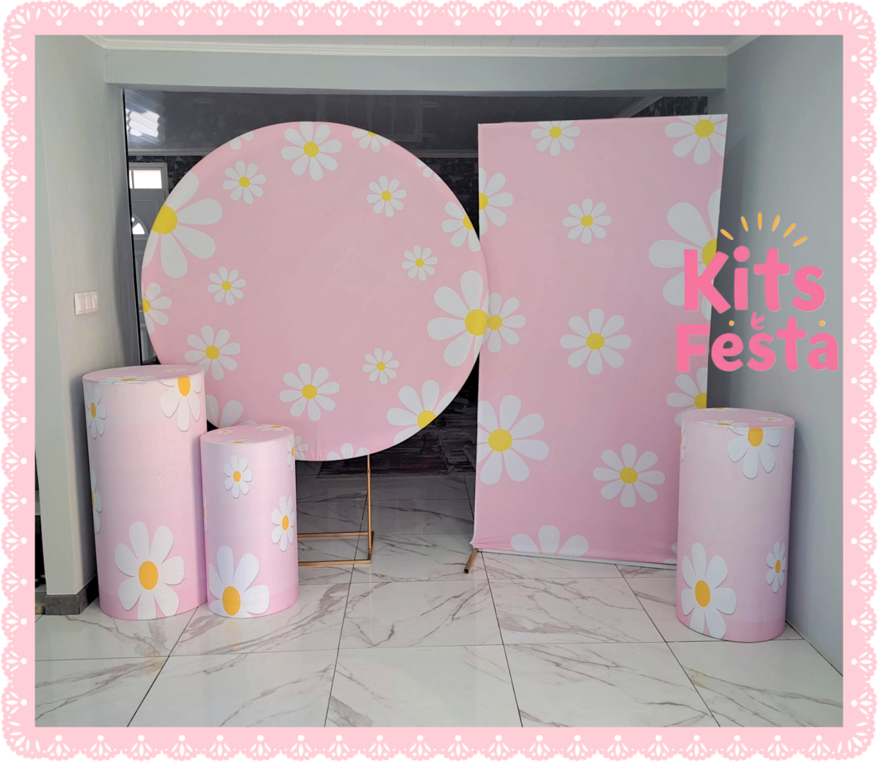 margaridas, cha revelação, decoração de festa, kit, ilha de sao miguel