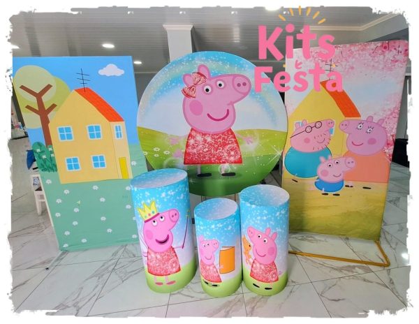 peppa, decoração de festa, kit, ilha de sao miguel