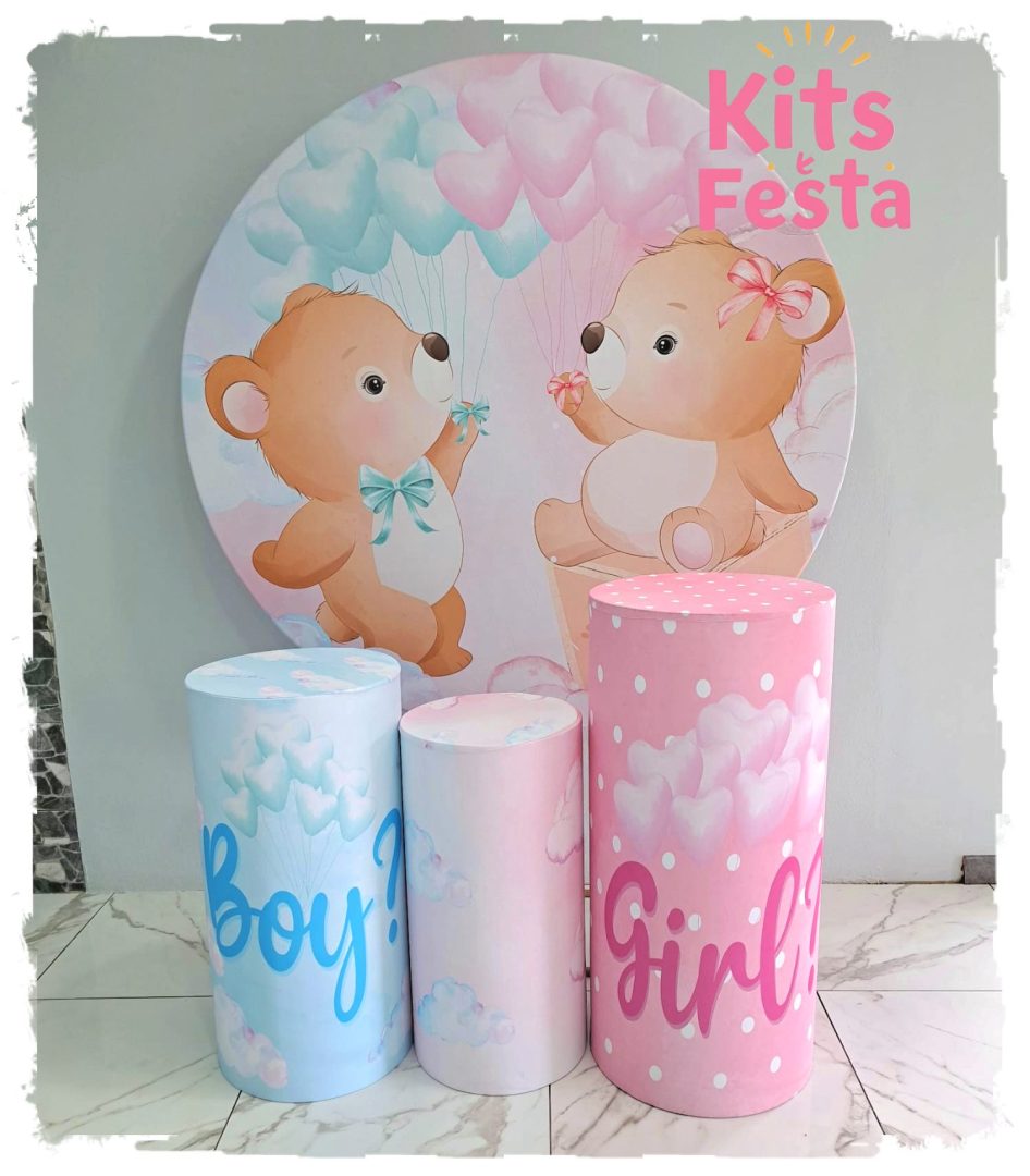 cha revelação, decoração de festa, kit, ilha de sao miguel, balões