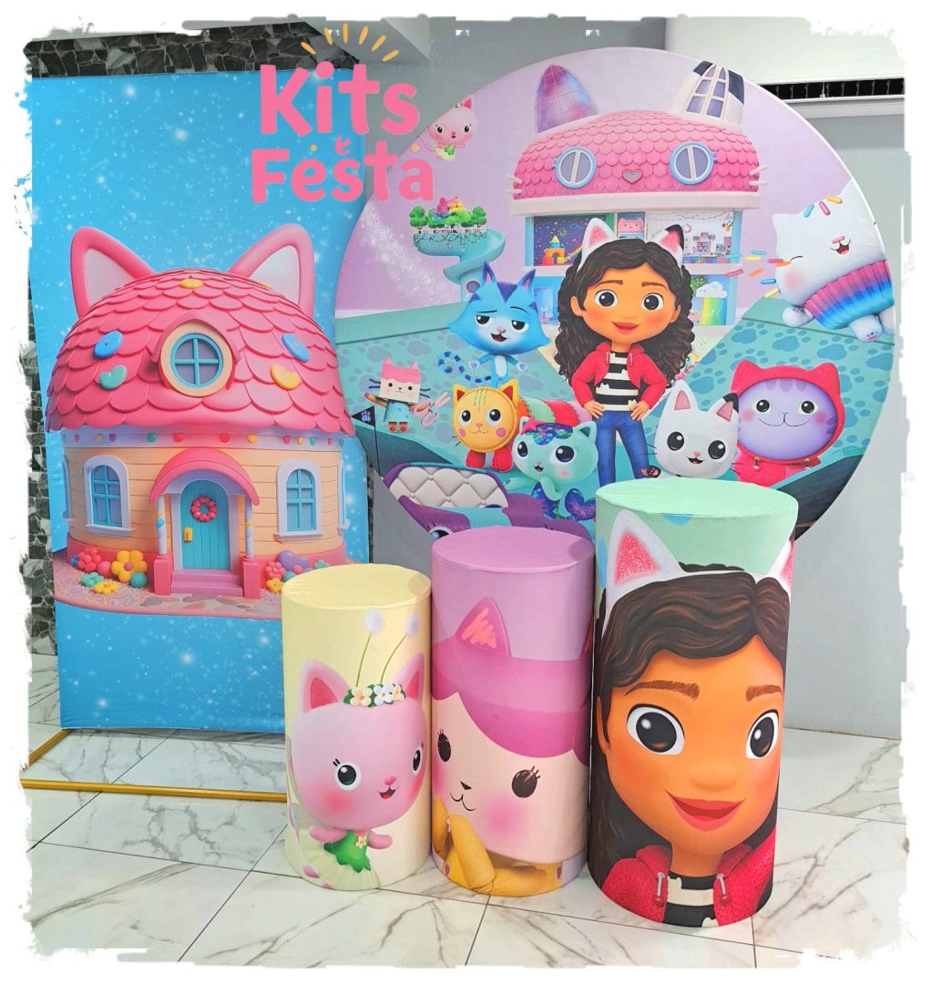 gaby e os gatos, decoração de festa, kit, ilha de sao miguel, balões