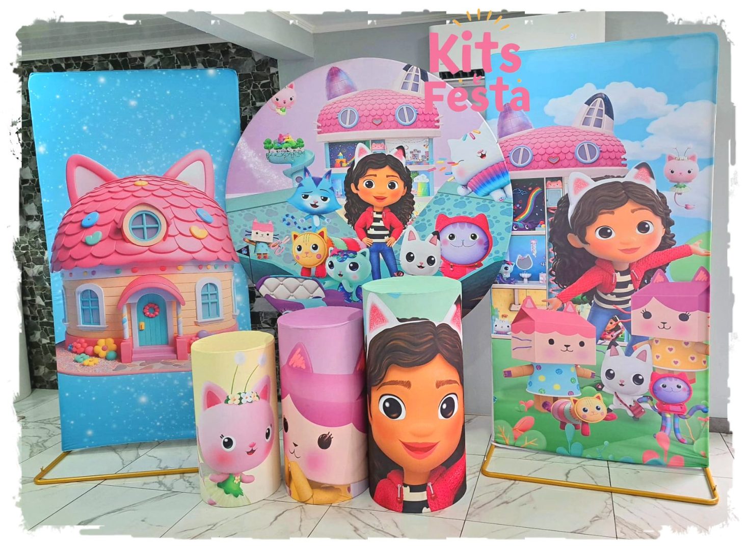 gaby e os gatos, decoração de festa, kit, ilha de sao miguel, balões