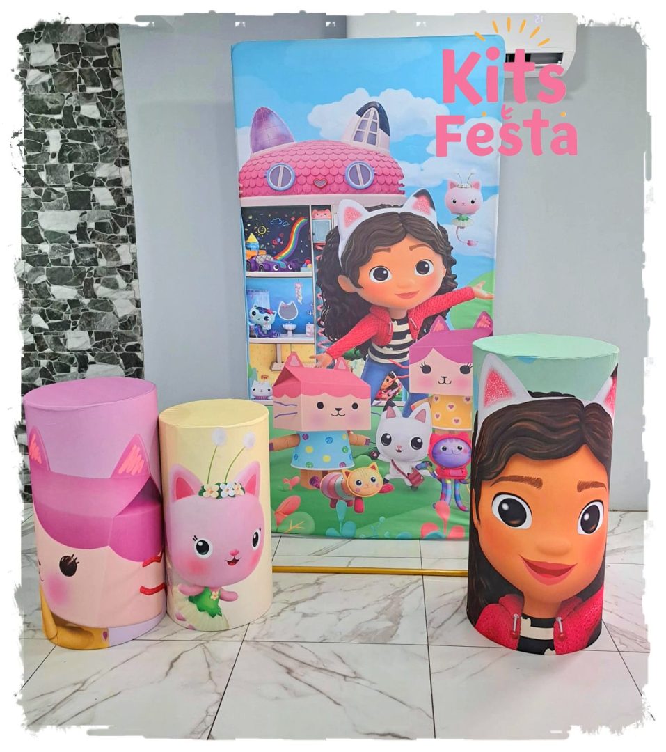 gaby e os gatos, decoração de festa, kit, ilha de sao miguel, balões
