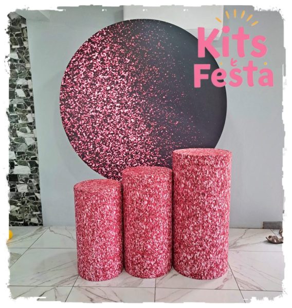 gliter rosa, decoração de festa, kit, ilha de sao miguel