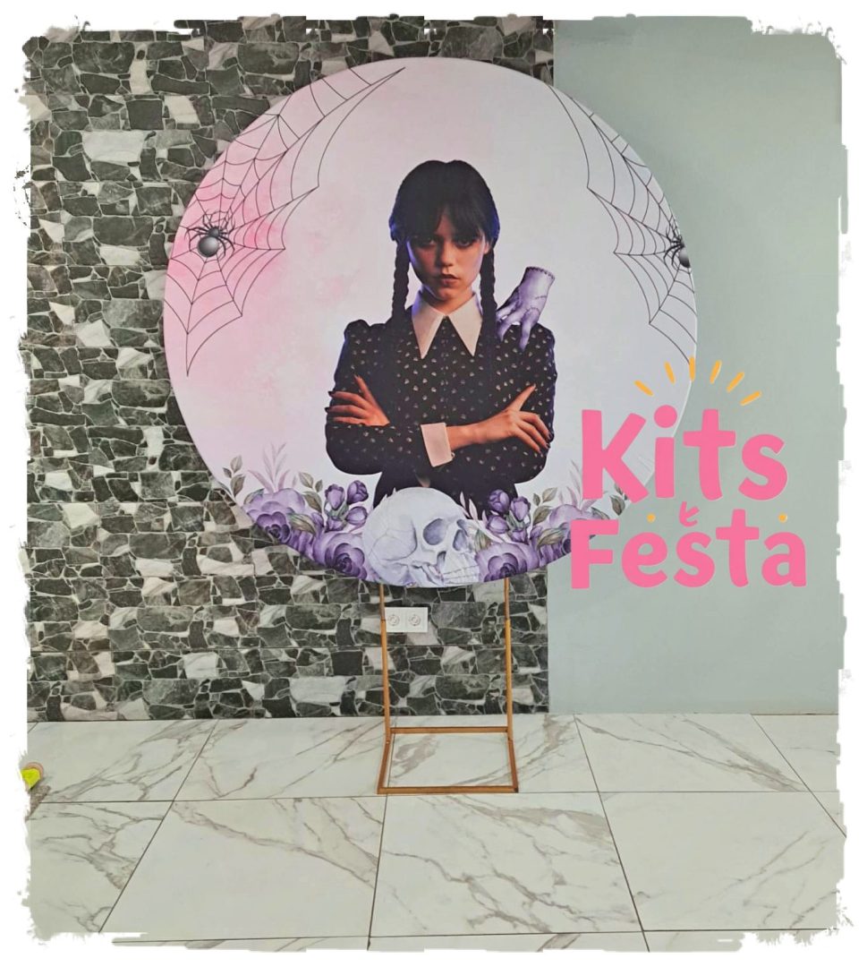 wandinha, wednesday, decoração de festa, kit, ilha de sao miguel, balõeswandinha, wednesday, decoração de festa, kit, ilha de sao miguel, balões