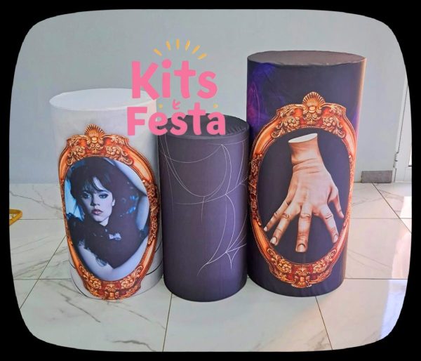 wandinha, wednesday, decoração de festa, kit, ilha de sao miguel, balões