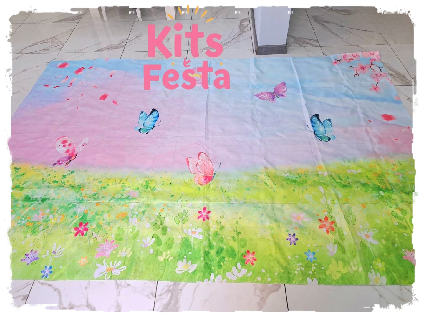 decoração de festa, kit, ilha de sao miguel, balões, batizado, borboletas, tapete