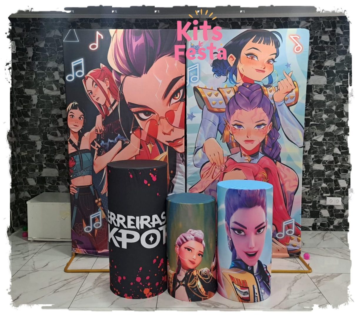 guerreiras do k-pop, decoração de festas, ilha de sao miguel, açores,