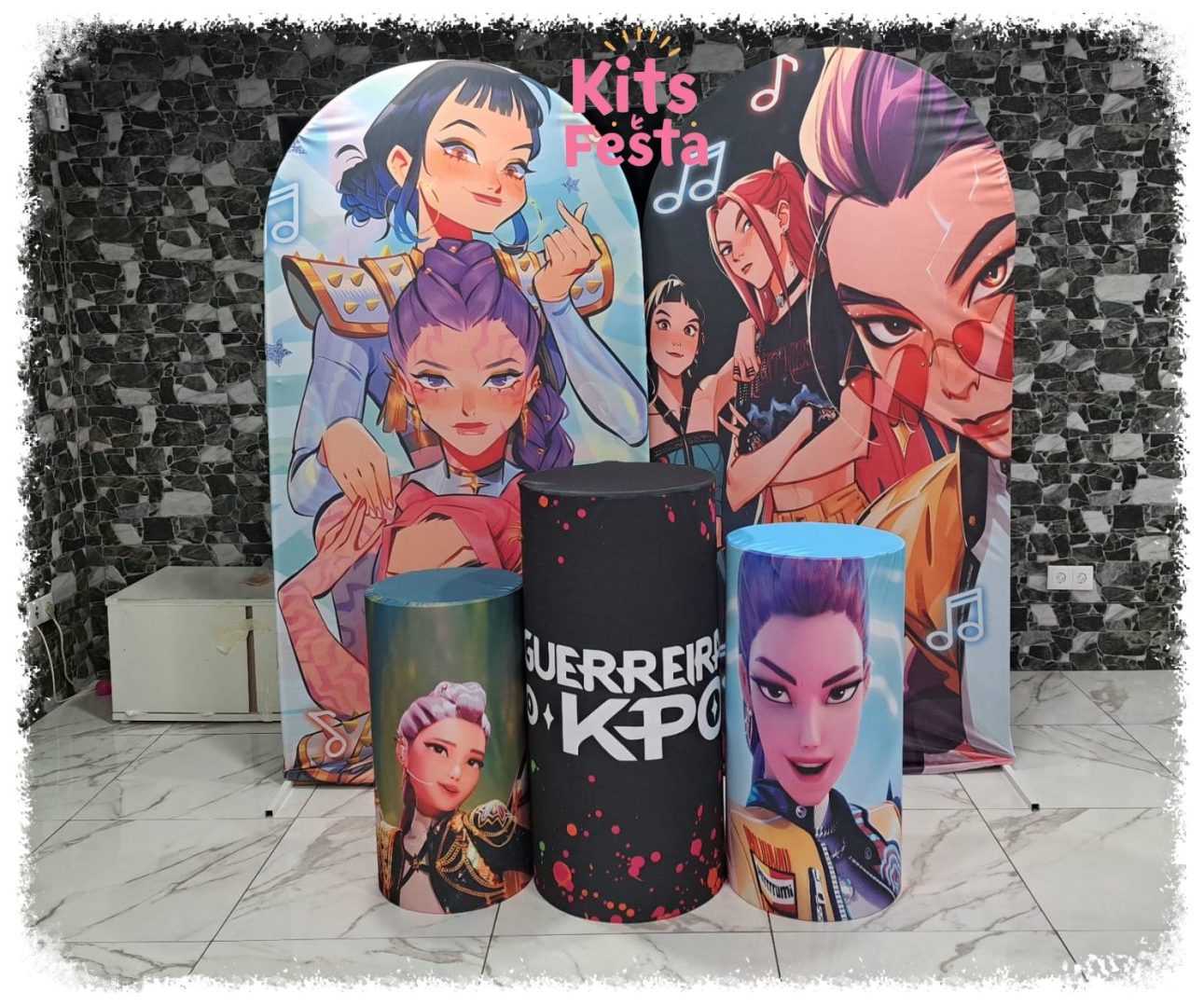 guerreiras do k-pop, decoração de festas, ilha de sao miguel, açores,