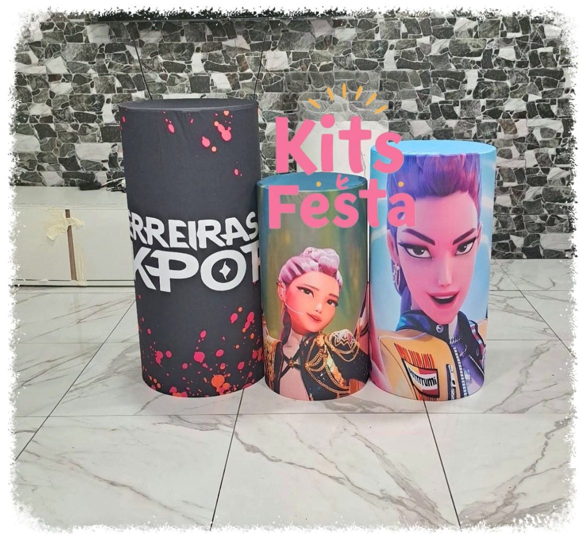 guerreiras do k-pop, decoração de festas, ilha de sao miguel, açores,