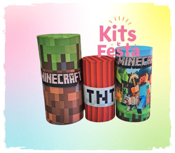 minecraft, decoração de festa, kit, ilha de sao miguel