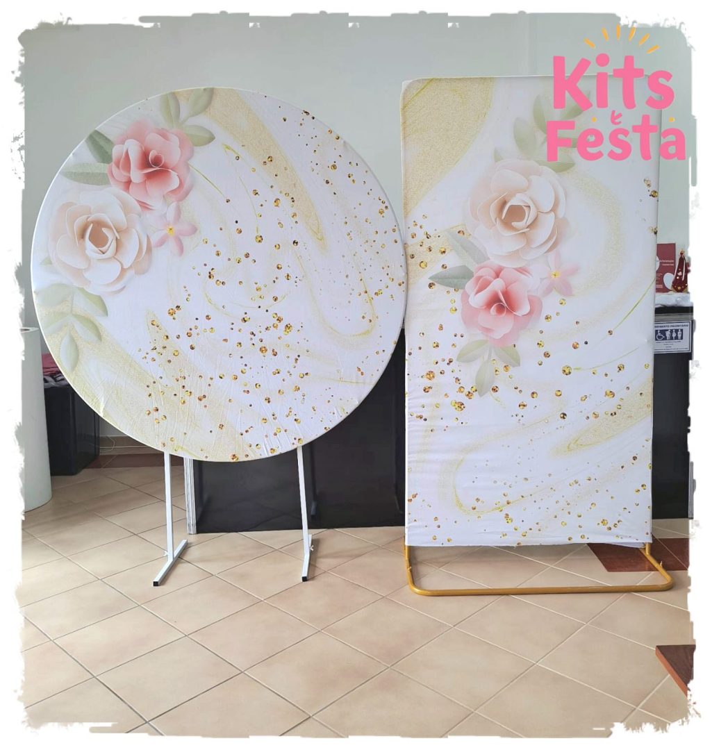 FLORAL CHAMPANHE 2 PAINEIS Floral, kitfesta, ilha de são miguel, açores, decoração, aniversario