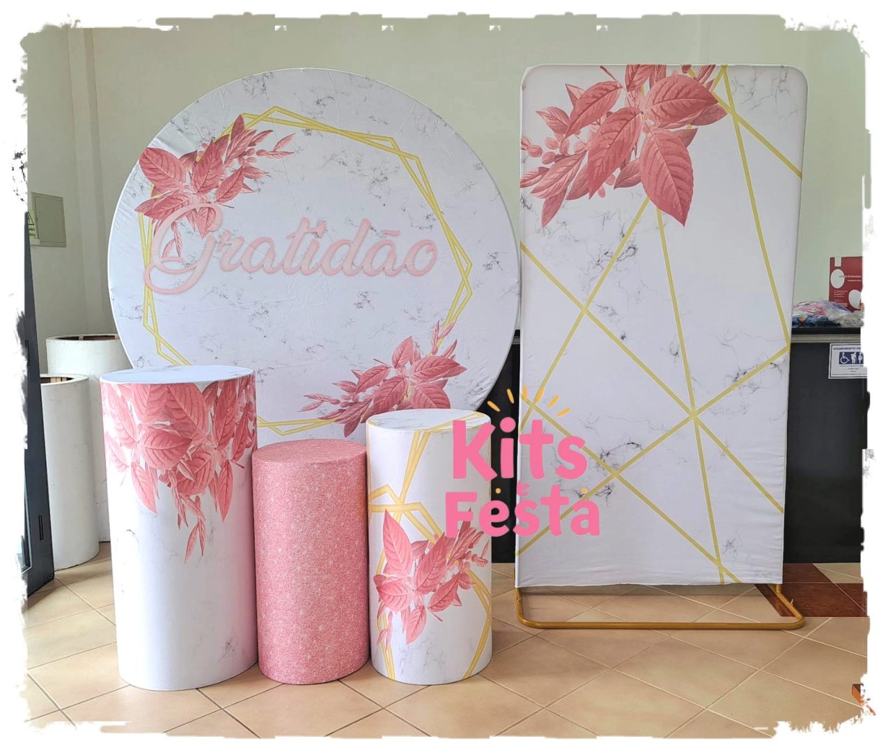 FLORAL GRATIDÃO 2 PAINEIS KIT Floral, Gratidão, kitfesta, ilha de são miguel, açores, decoração, aniversario