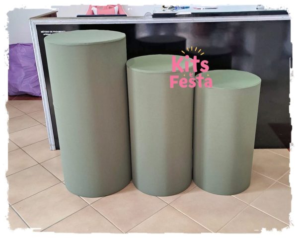 Verde Musgo Cilindros Festa Decoração, Aniversário.