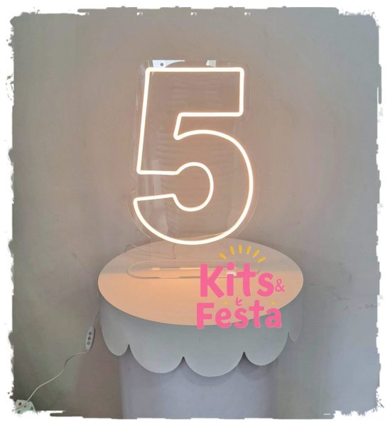 Número Luminoso em Led 5, ideal para dar um charme a qualquer decoração!