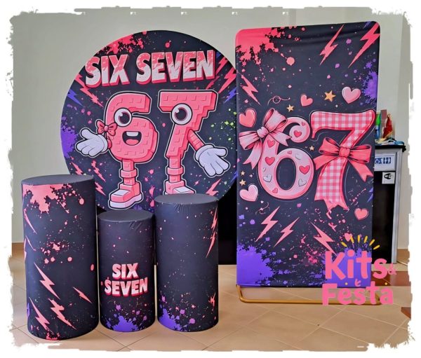 six seven menina, kits e festa, anviersario, decoração, ilha de sao miguel, açores