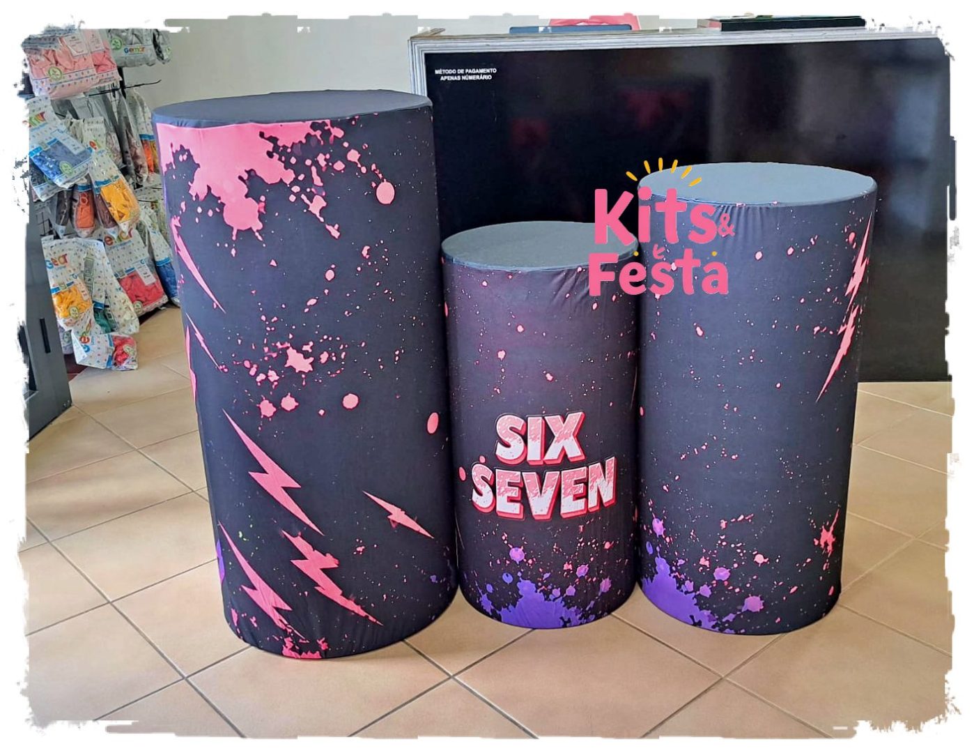 six seven menina, kits e festa, anviersario, decoração, ilha de sao miguel, açores